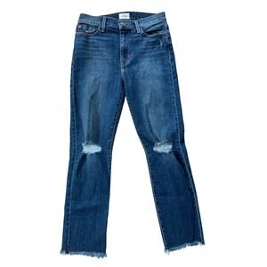Hudson Blair High Rise Straight Crop Jeans Size 28